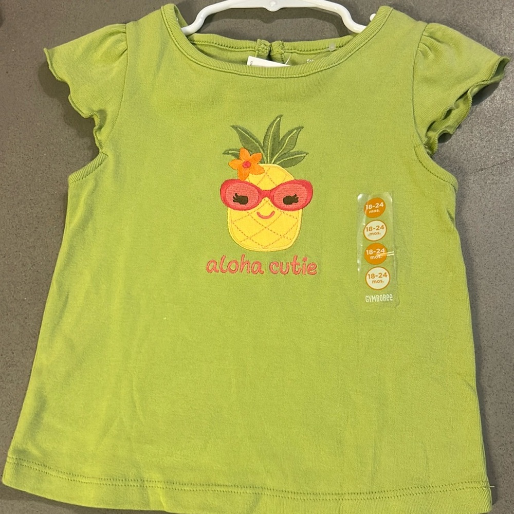 Gymboree New Aloha Cutie Pineapple short sleeve 18-24 Months